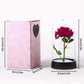 Eternal Rose LED Glass Dome — Romantic Light-Up Flower Gift